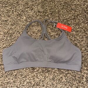 Gray Sports Bra